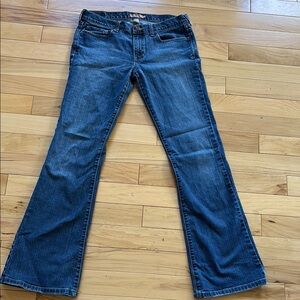 Abercrombie & Fitch Blue Flare Wide Leg Jeans